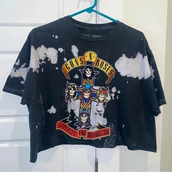VINTAGE Distressed Guns N’ Roses Tee Shirt Size X Large - Picture 4 of 6